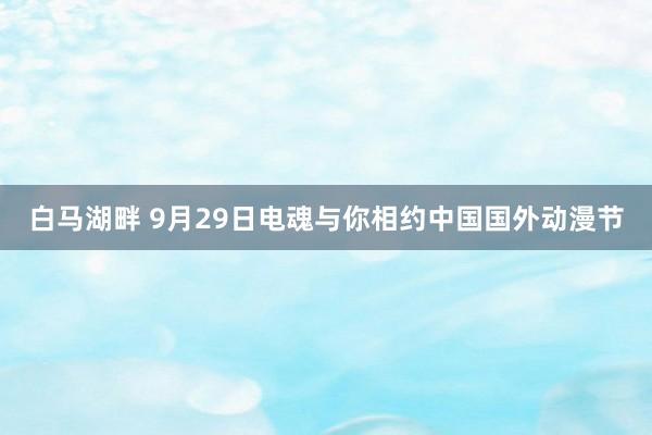 白马湖畔 9月29日电魂与你相约中国国外动漫节